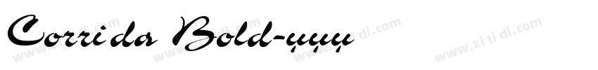 Corrida Bold字体转换